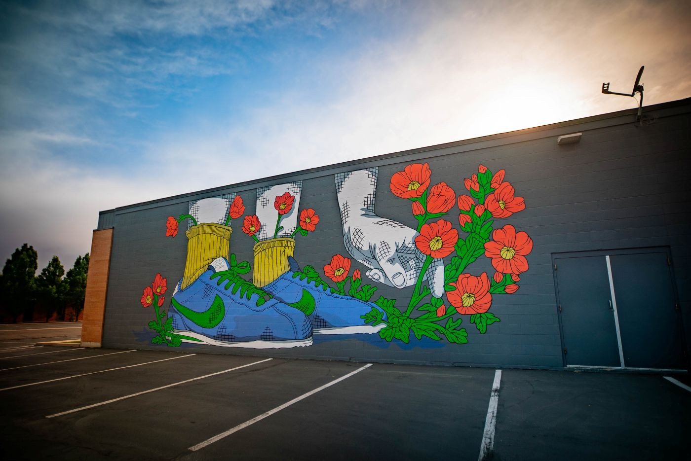 Mural by Christin Apodaca on Alpha Graphics