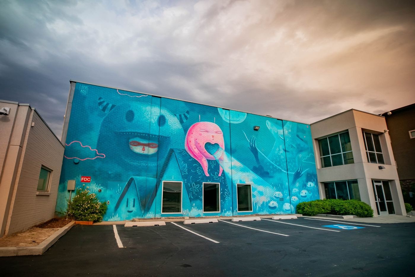 Mural by Lucas Aoki 2511 W Temple