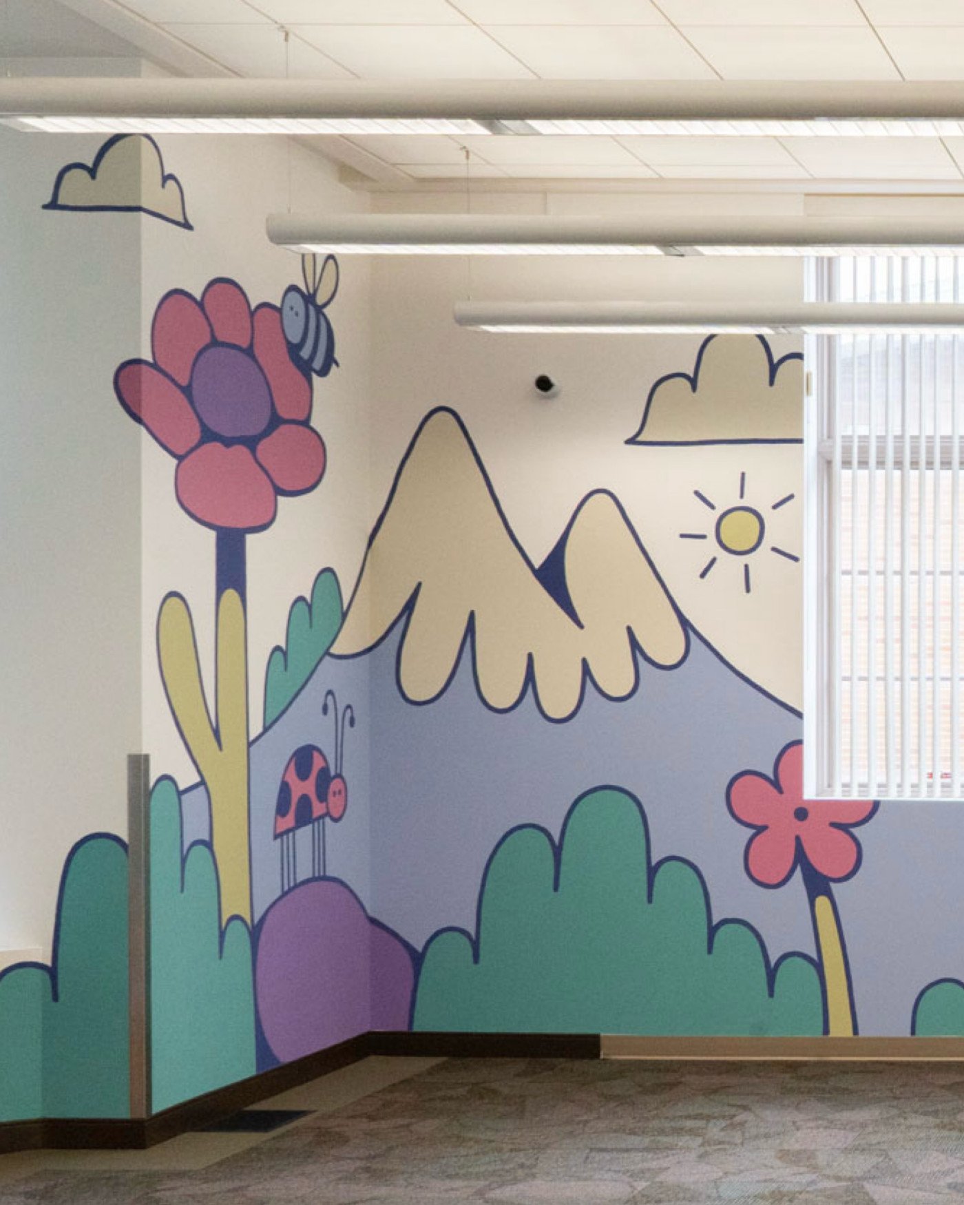 Mural by Trevor Dahl in SSL Childcare Room