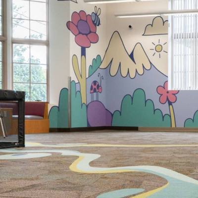 South Salt Lake Arts - A World in Bloom: New Mural Brings the Childcare Room to Life