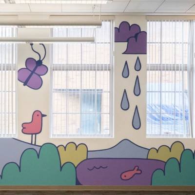 South Salt Lake Arts - A World in Bloom: New Mural Brings the Childcare Room to Life