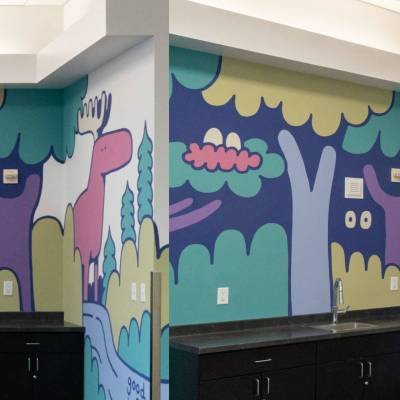 South Salt Lake Arts - A World in Bloom: New Mural Brings the Childcare Room to Life