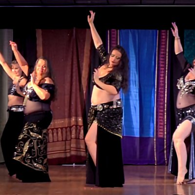 Utah Dance Festival Belly Dancers performing on stage