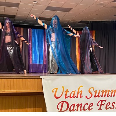 Utaj Dance Festival Middle Eastern Dancers on stage